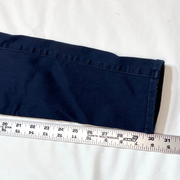 7 For All Mankind The Mid Rise Skinny Jeans 27x30 Dark Blue Denim Stretch USA - Picture 10 of 11